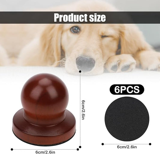 Dog Nail File, Quiet Dog Nails Scratch Pad Board with 6 Replaceable Filing Disc Dog Nail Portable Dog Nail Clippers for Grooming Dog Nail File Trimmer for Smoothing Pet Gifts