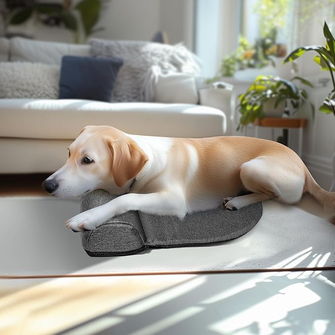Dog Pillows for Medium Dogs, Dog Neck Pillow for Head Support, Washable Dog Bolster Pillow Good for Cervical Vertebra Portable Dog Bed Pillows for Joint Relief Sleeping Improve