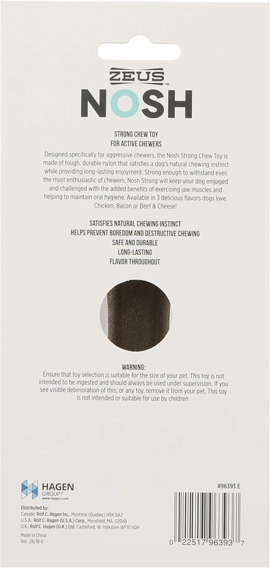 ZEUS Nosh Strong Dog Chew Bones, Dog Chew Toys for Aggressive Chewers, Long Lasting Chicken Flavor, Small