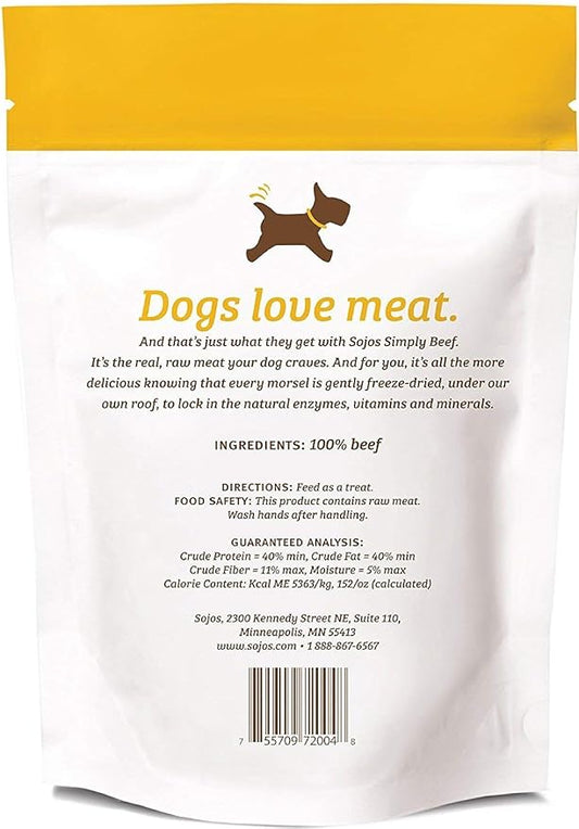 Sojos Sojos Simply Beef Dog Treats, Pack of 2
