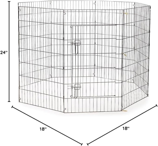 ProSelect Everlasting Exercise Dog Pen – Durable Construction in Secure Pen for Dog Shows or Backyard, 24x18” Panel Size