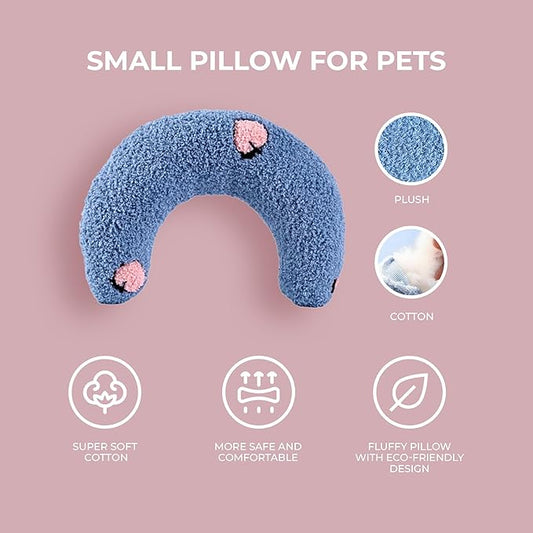 Dog Pillow - Pet Pillow - Dog Pillows for Small Dogs - Dog Neck Pillow - Dog Calming Pillow - Cat Pillow- Small Dog Pillow - Dog Pillows - Donut Cat Pillows for Indoor Cats