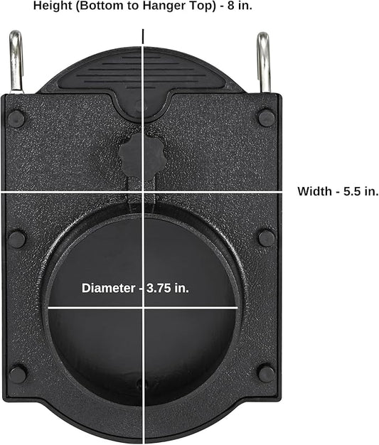 Dog Grooming Cage Dryer Hanger - Air Hose Cage Hanger with Door - Regulates Air Flow for Groomers - Compatible with B-Air Grizzly Duct Drying Kit