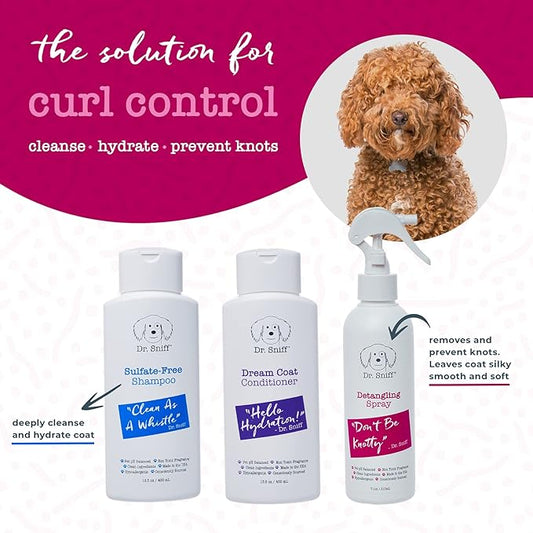 Dream Coat Dog Conditioner, Hydrating Organic Coconut Oil Grooming Treatment, Softens Pet Hair & Moisturizes Dry Skin, Made in The USA, 13.5 Oz