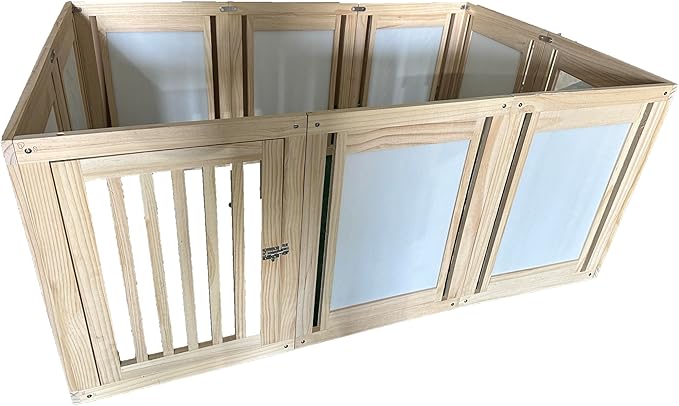 Dog Playpen for Indoor Use and Play, Heavy Duty 8 Panels Dog Pen for Puppies, Small and Medium DogsBAUGGV