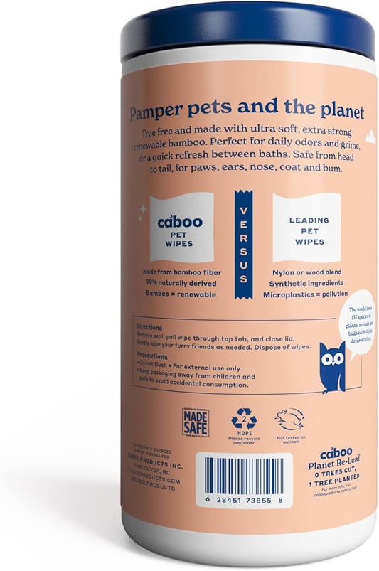 CABOO BAMBOO PET WIPES (8x70.00)
