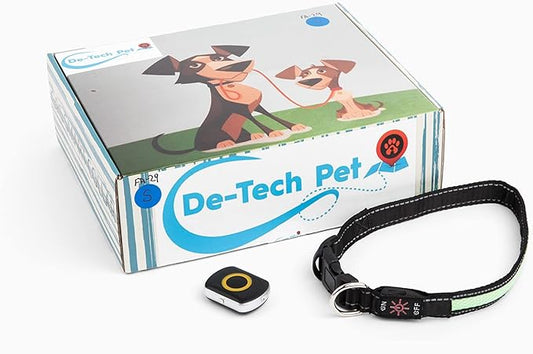 Bundle Pack FA29 PET Tracker- Waterproof, SIM Card Included with LED Collar and 1 Month Free Trial,Everything Included (Large, Orange)