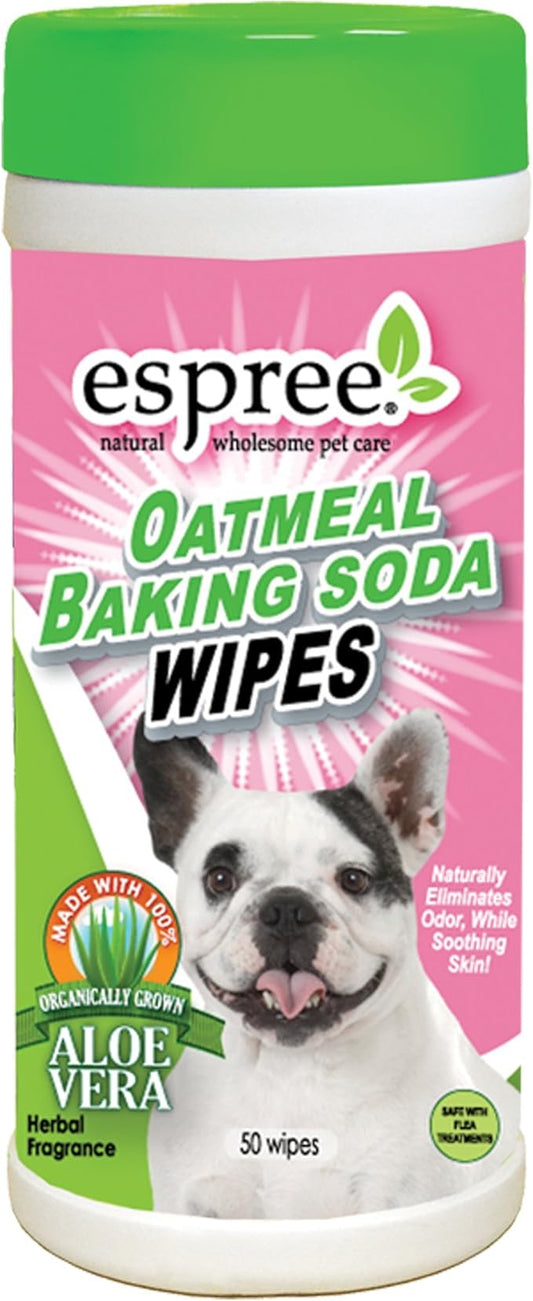 Espree Oatmeal Baking Soda Wipes, 50 Count