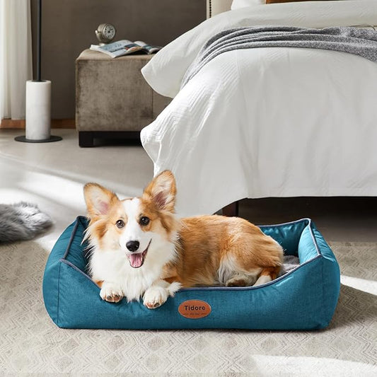 Orthopedic Dog Beds for Medium Large Dogs, Durable Egg Crate Foam Sofa Dog Bed wit Washable Removable Cover,Waterproof Lining and Nonskid Bottom,Pet Bed for Medium Dogs