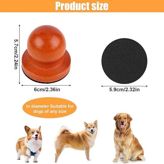 Dog Nail File with 5pcs Sandpaper, Solid Wooden Dog Nail Scratcher Grinder Digger Dog Nail File Scraper, Dog Scratch Board Pad for Dogs Nails