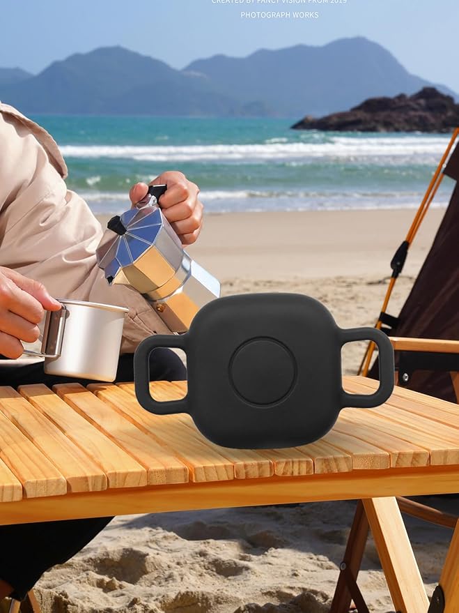 Case for Tile by Life360 Mate (2024) Bluetooth Tracker for Dog, Cat, Pets, Soft Silicone Protective Portable Scratch Shock Resistant,1 Black+1 White.