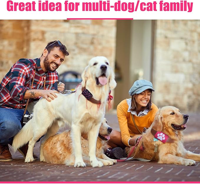 6 Pcs Dog Tag Silencer Dog Tag Holder for Pet Collar Soundless Dog Tag Cover Portable Pet ID Tag Bag Holder Protector for Dogs Cats Pets