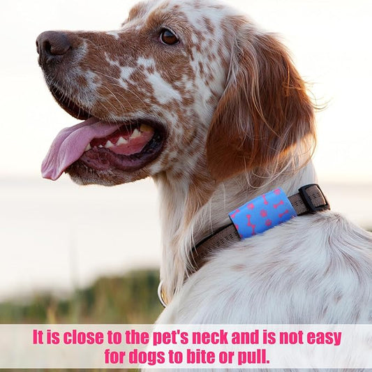 6 Pcs Dog Tag Silencer Dog Tag Holder for Pet Collar Soundless Dog Tag Cover Portable Pet ID Tag Bag Holder Protector for Dogs Cats Pets