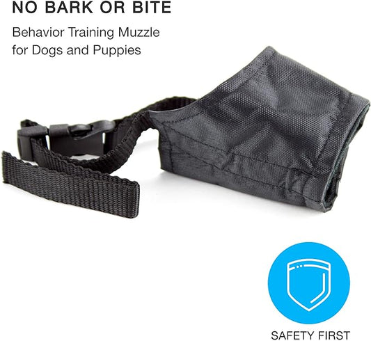 Dog Muzzle for Small Dogs 5-15lbs (XX-Small) Soft Mesh Nylon Quick Fit Dog Muzzle - Small Breed Dog Grooming Supplies - Small Dog Muzzle for Biting