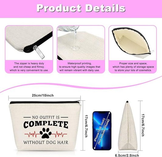 Vet Tech Gift Dog Mom Gift For Women Makeup Bag Veterinarian Gift Dog Lover Gift Dog Owner Makeup Bag Inspirational Gift For Dog Mom Animal Lover Gift For Friend Dog Rescue Gift Travel Cosmetic Pouch