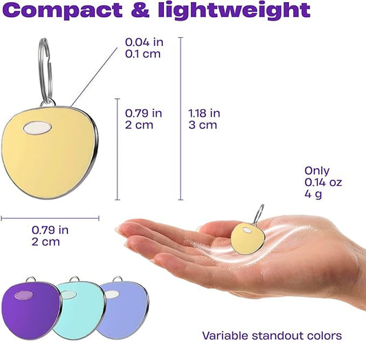 Premium QR Code Dog Tag - Smart Pet ID Tags for Dogs - Scan Dog ID Tag for Instant Location Alert & Modifiable Pet Profile - Dog Tags Personalized for Pets with Dog Training App (Yellow)