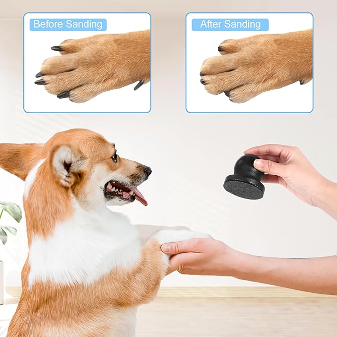 Dog Nail File for Wooden,Dog Scratch Pad for Nails with 3 Replaceable Sandpaper,Suitable for Pet Stores, Home Cats and Other Small Pets to Use (Black)