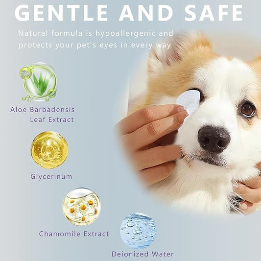 Pet Steam Brush for Dog & Cat – 3-in-1 Spray Hair Removal Comb – Steam Brush for Shedding & Grooming –Spritz Defur Comb–Includes Waterless Shampoo & Eye Wipes