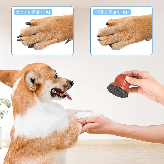 Dog Nail File for Wooden,Dog Scratch Pad for Nails with 3 Replaceable Sandpaper,Suitable for Pet Stores, Home Cats and Other Small Pets to Use (Scarlet)
