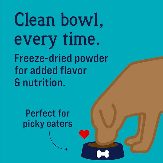 Stewart Beef Liver Supper Sprinkles, Dog Food Toppers, Beef Liver, 2.5 oz. Resealable Bag, Made in USA, Products for Dogs