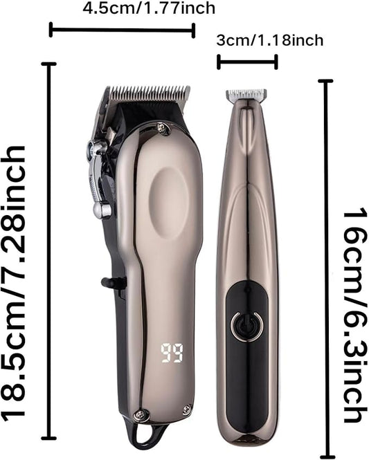 Hair Clippers and Paw Trimmer for Pets Cordless Quiet Grooming Kit 2 in 1 for Cats Dogs Thick Hair Animals Horse Low Noise