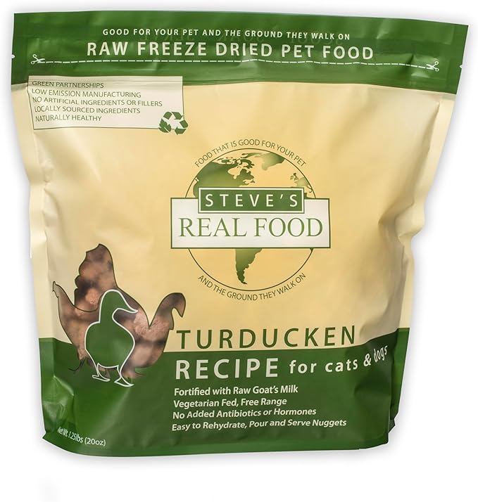 Steve's Real Food Freeze-Dried Raw Nuggets 1.25# (Turducken)