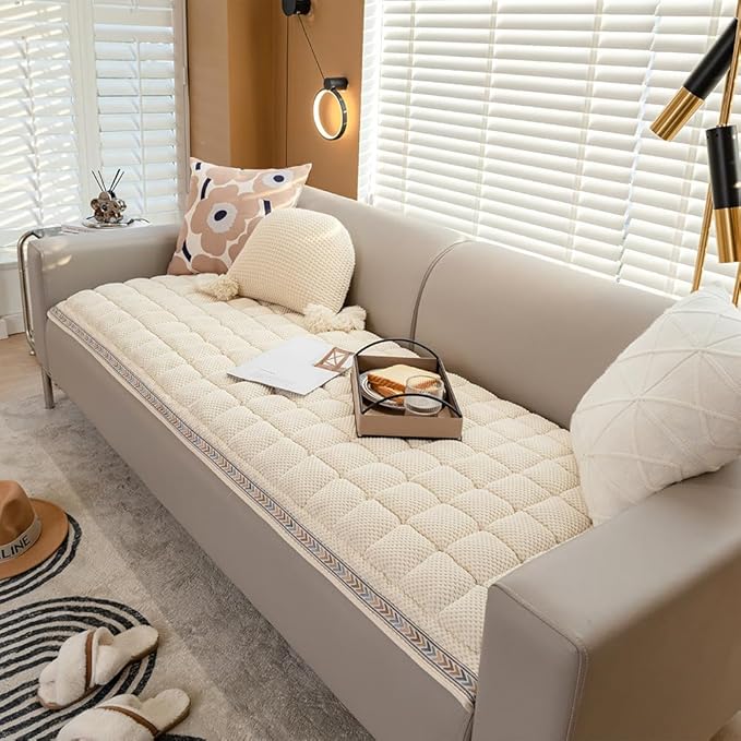 Dog Couch Cover Protector, Couch Cover for Dogs Washable, Pet Couch Covers for Sofa, Non Slip Dog Bed Sofa Cover (Beige, 27.6" x 59.1")