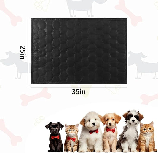 HOMBYS Indestructible Dog Blanket Chew Proof and Waterproof Dog Blanket, Quilt Design Reversible and Washable Pet Blanket Protects Furniture, Couch, Bed, and Car from Scratches, Teeth, 25"x35"