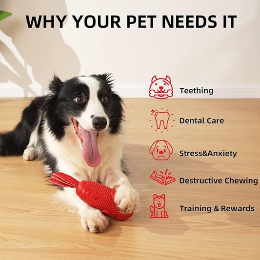 WinTour Dog Chew Toys for Aggressive Chewers Large Breed, Durable Dog Toys for Medium Dogs, Tough Dog Toys, Squeaky Dog Toys, Indestructible Dog Toys for Aggressive chewers, Super Chewer Dog Toys