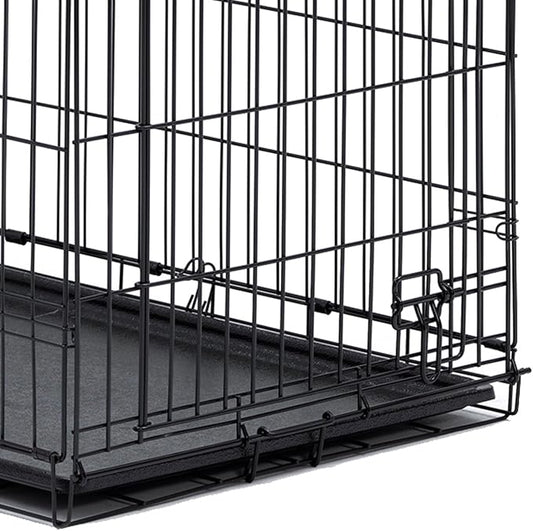 MidWest Homes for Pets Replacement Dog Crate Pan for MidWest and New World Dog Crate , Black