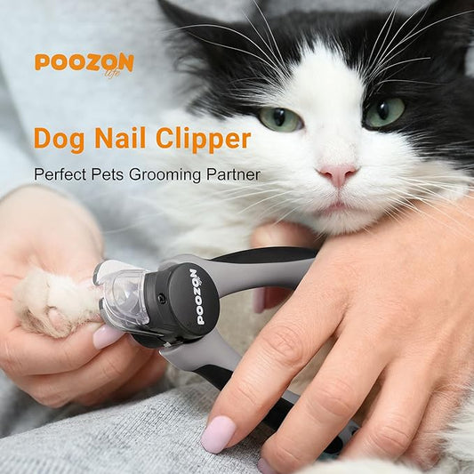 Dog Nail Clipper with Light, Illuminates Nail Clipper Kit or Bloodline for Safe, Easy Trimmers, Extra Sharp for Thick Nails, Quick Sensor, Avoid Over Cutting Toenail, for Cats & Dogs