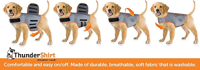ThunderShirt for Dogs, Small, Platinum Sport - Dog Anxiety Relief Calming Vest