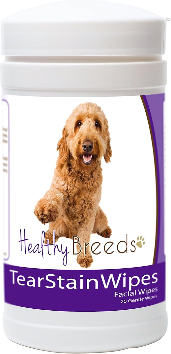 Healthy Breeds Goldendoodle Tear Stain Wipes 70 Count