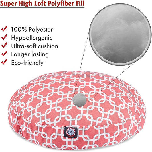 Majestic Pet Coral Links Medium Round Pet Bed
