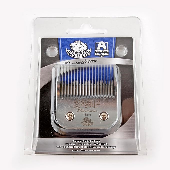Detachable Blade - Size 3 3/4F Blade 1/2", Made of Extra Durable Japanese Steel, Compatible with Most Andis, Oster, Wahl A5 Clippers
