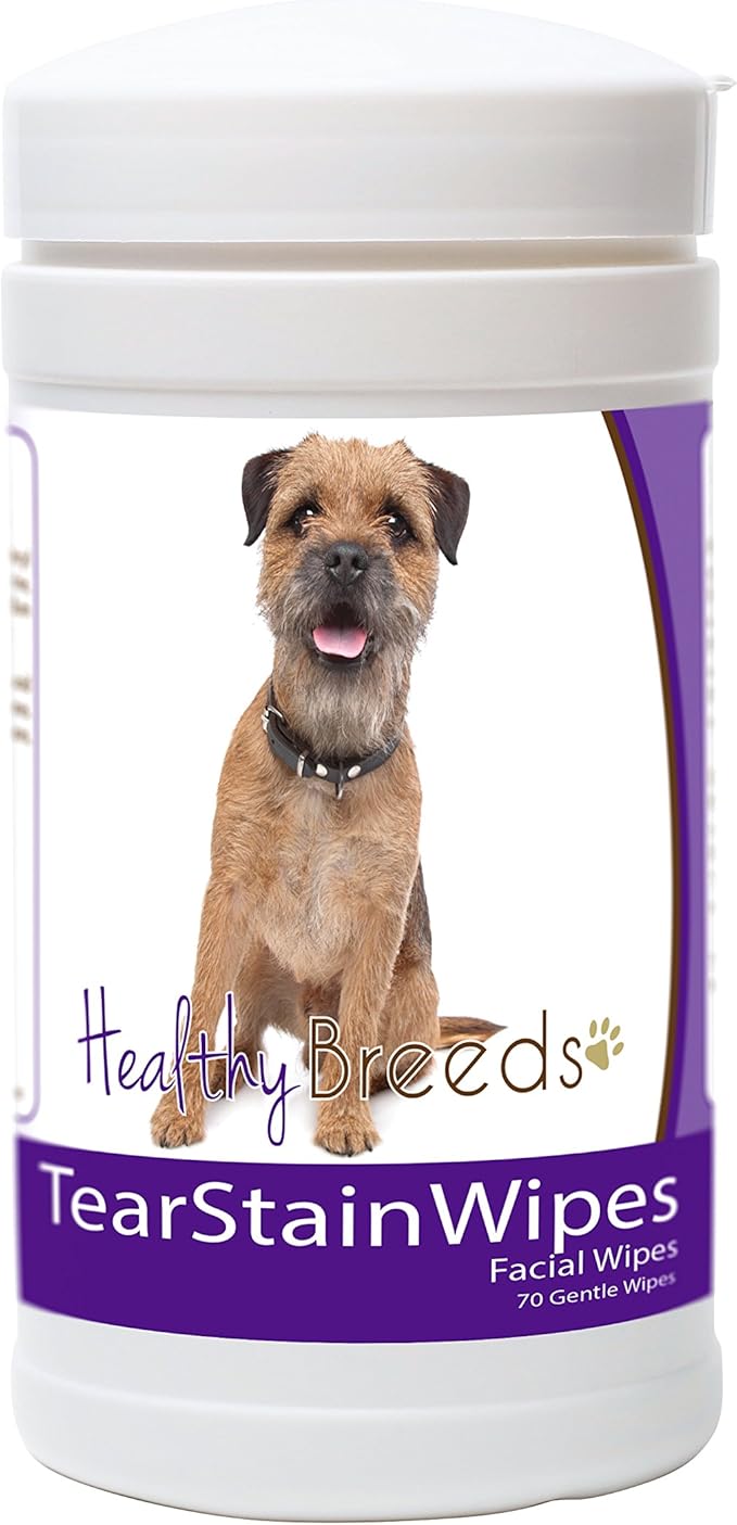 Healthy Breeds Border Terrier Tear Stain Wipes 70 Count
