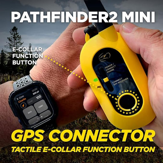 Dogtra Pathfinder 2 Mini - 4 Mile GPS Tracker Dog Hunting Training Collar with Remote, Rechargeable E-Fence Training Collar for Small Medium Large Sport Hunting Dogs, Electric Collar for Professionals