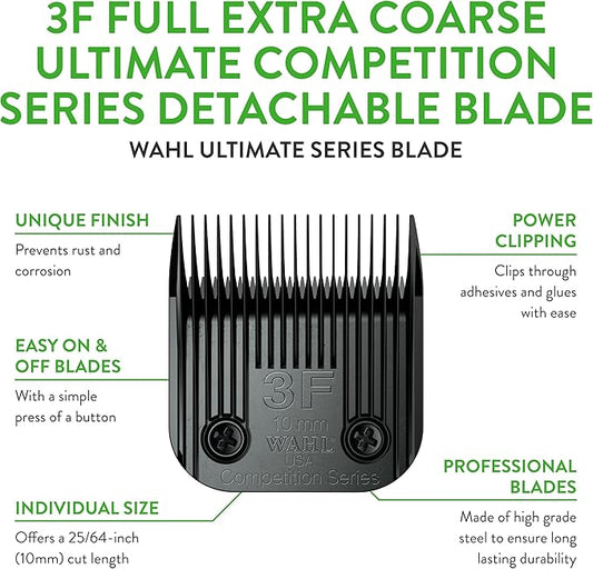 Wahl Professional Animal 3F Full Extra Coarse Ultimate Competition Series Detachable Blade with 25/64-Inch Cut Length (2376-500)