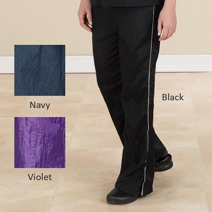 Top Performance Contrast-Trim Grooming Pants — Fashionable and Versatile Pants for Professional Groomers - X-Large, Black/White