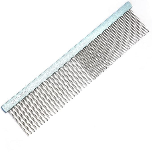 Metal Grooming Comb (7.5inches)and Extral Long Pin Slicker Brush (25mm)