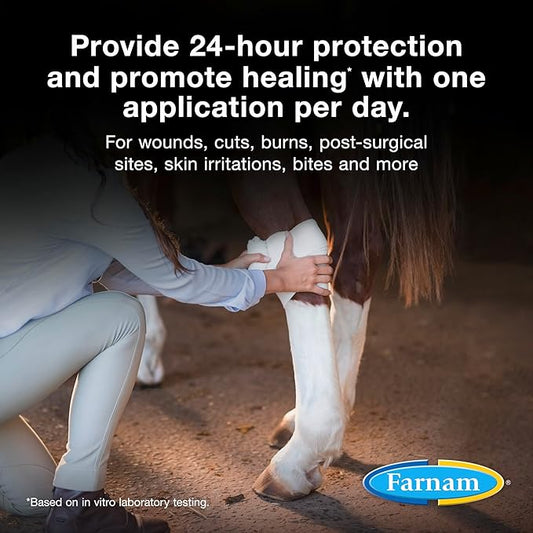 Farnam Purishield Horse Wound Care Fast-Acting Spray for Horses, Dogs, Cats & Livestock, 24-Hour Protection*, Cleans, Treats and Promotes Healing*