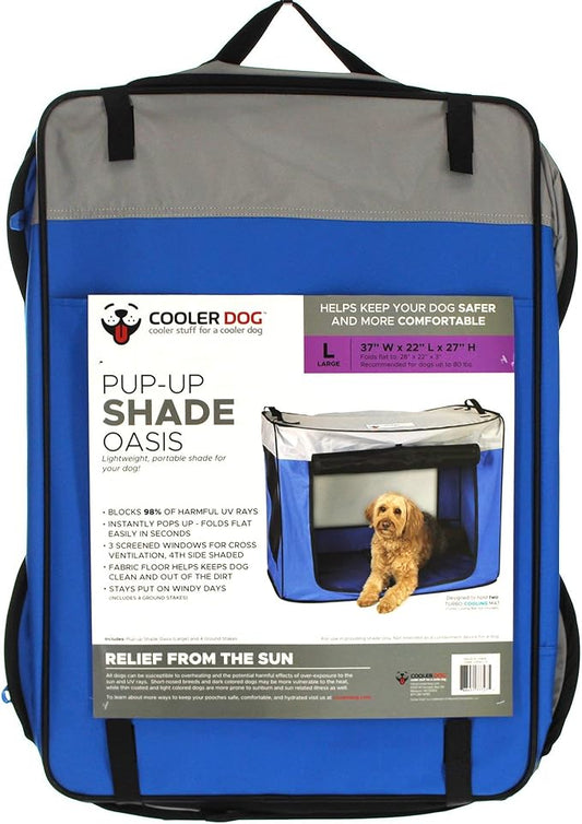 Pop Up Shade Oasis Dog Shade UV Sun Protection, Large