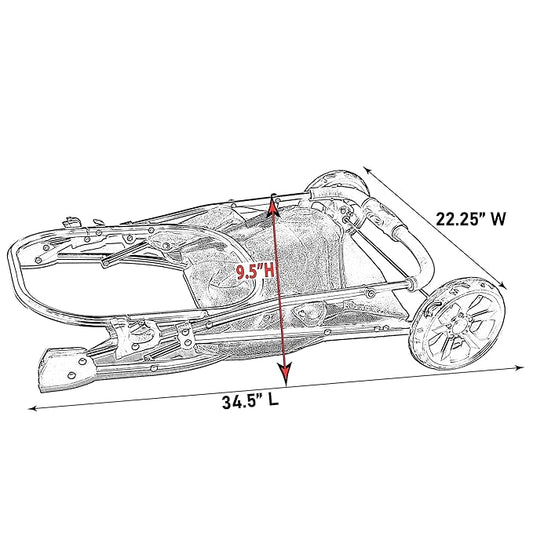 Pet Gear 3-in-1 Travel System, View 360 Ultra Light Travel System Stroller Converts to Carrier and Booster Seat with Easy Click N Go Technology, for Small Dogs & Cats, 4 Colors