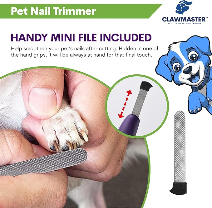 LED Pet Nail Clippers – Illuminated Dog & Cat Claw Trimmer with 3.5mm Stainless Steel Blade, Safety Guard & Built-in Light for Safe, Easy Grooming
