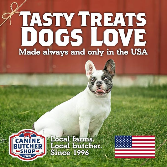 Turkey Tendons for Dogs Made in USA, Raised in USA, All-Natural Dog Chews for Small Dogs, Dog Snack for Large Dogs, Single-Ingredient Treat, Healthy No Hide Dog Chews (8 oz)