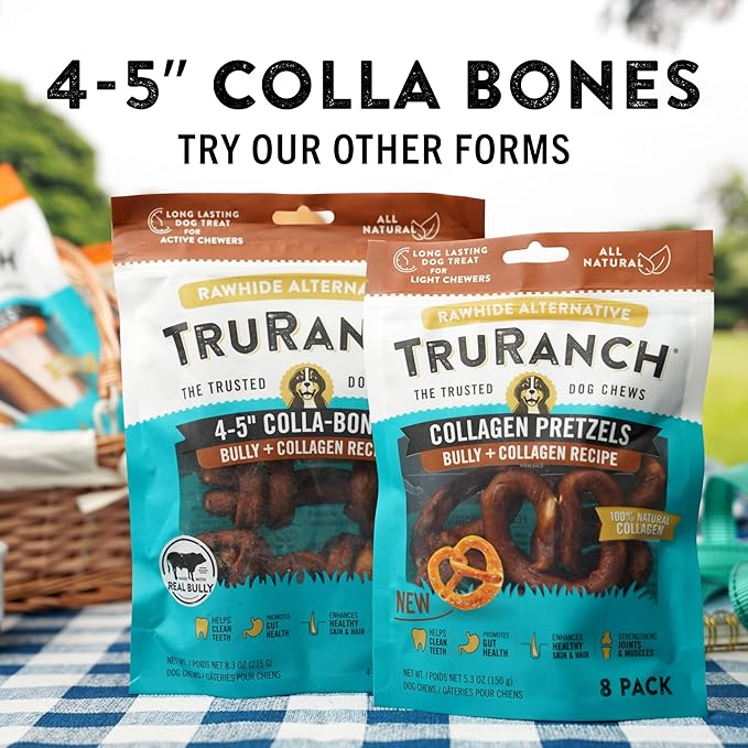4-5" Collagen Bones, Bully - 15 Bag