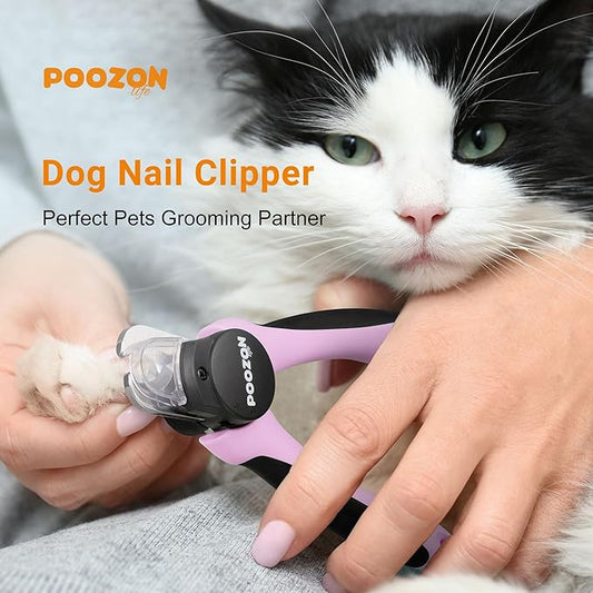 Dog Nail Clipper with Light, Illuminates Nail Clipper Kit or Bloodline for Safe, Easy Trimmers, Extra Sharp for Thick Nails, Quick Sensor, Avoid Over Cutting Toenail, for Cats & Dogs