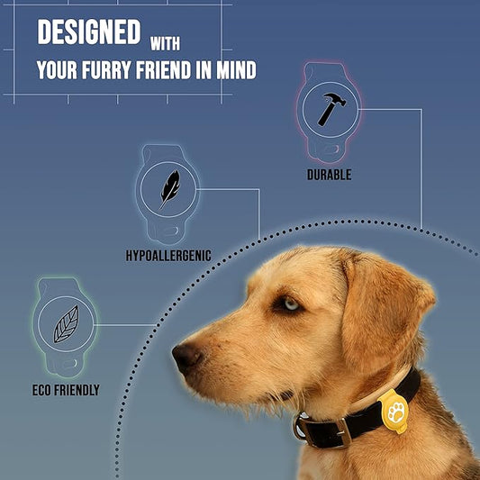 Case for Apple AirTag Pet Tracker Pet Anti-Lost Finder Dog Cat Collar Accessories Backpacks Cameras Purses Bicycles Suitcases Travel Accessories (Orange), 2.24x1.46x0.6 inch