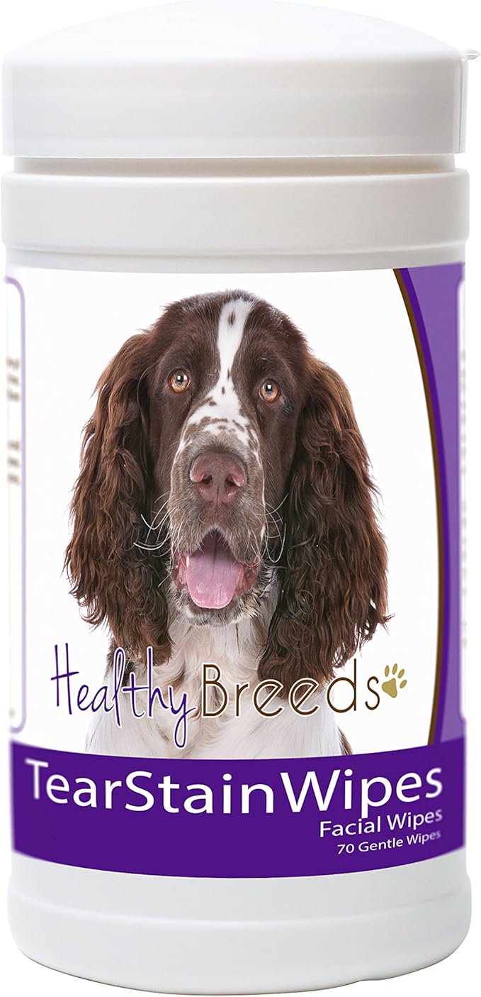 Healthy Breeds English Springer Spaniel Tear Stain Wipes 70 Count