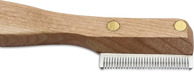 Mars Professional Dog Stripping Knife Grooming Tool with Ergonomic Handle, Specialty Double Usage, Made in Germany, Fine